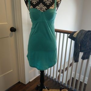 Roxy teal dress/swim cover up Medium